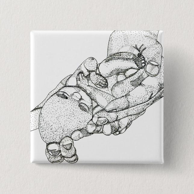 Chapa Cuadrada Dame una elección dándome vida (Anverso)