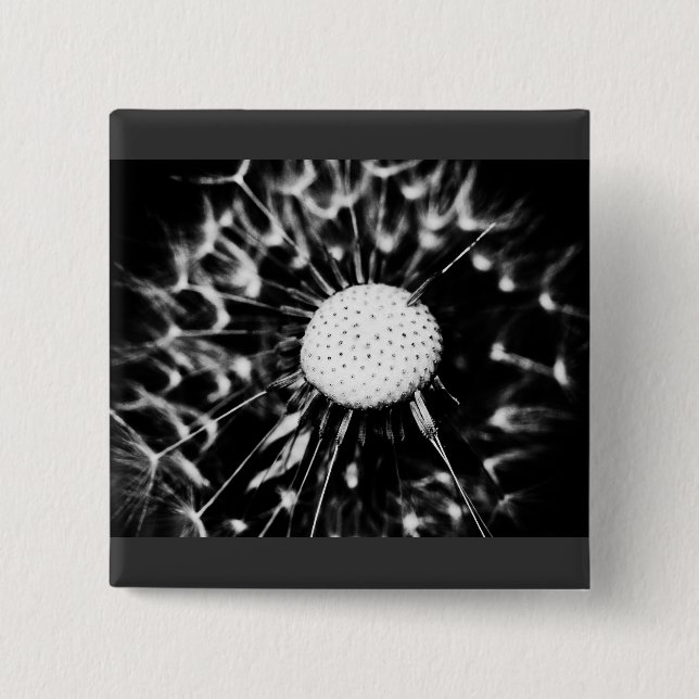Chapa Cuadrada dandelion blacq (Anverso)