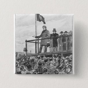 Chapa Cuadrada Daniel O'Connel en la reunión en el ajuste