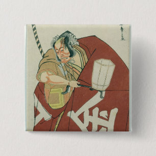 Chapa Cuadrada Danjuro en el papel de Sakatano Kintoki