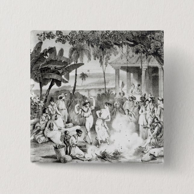 Chapa Cuadrada Danza de Landu (Anverso)