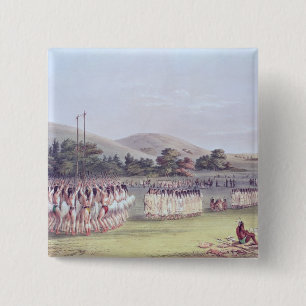 Chapa Cuadrada Danza del Bola-Juego del Choctaw, 1834-35