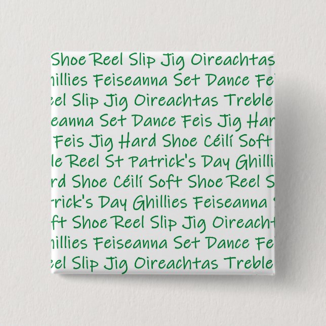 Chapa Cuadrada Danza del irlandés (Anverso)