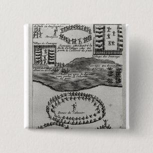 Chapa Cuadrada Danza del tubo de paz del Iroquois