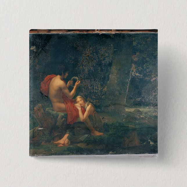 Chapa Cuadrada Daphnis y Chloe, 1824-25 (Anverso)