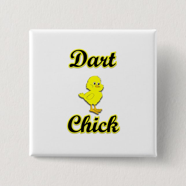 Chapa Cuadrada Dart Chick (Anverso)