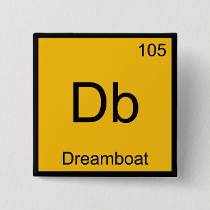 Chapa Cuadrada Db - Símbolo de elemento de química de Dreamboat