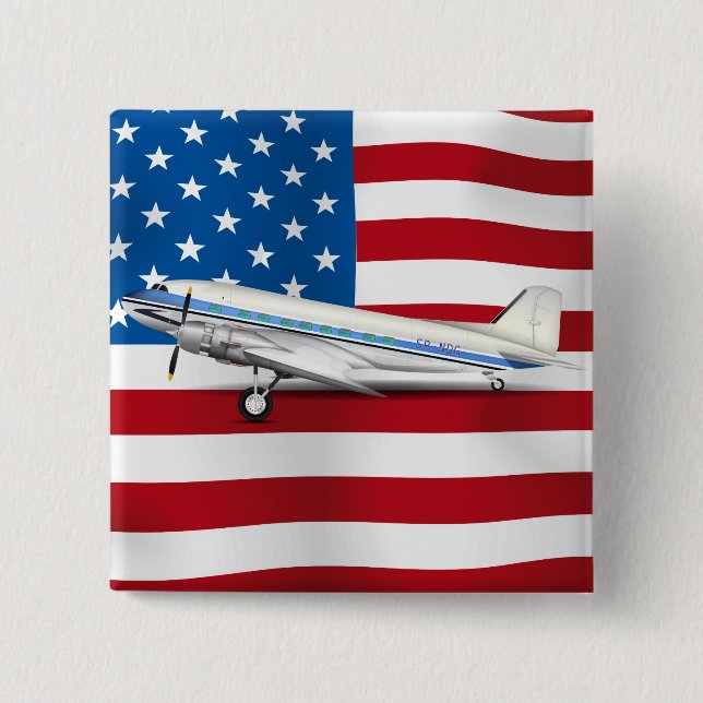 CHAPA CUADRADA DC-3 (Anverso)