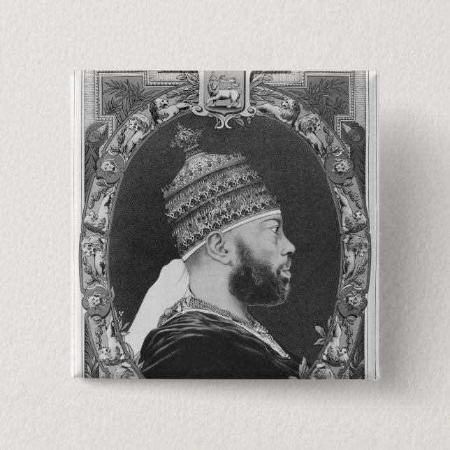 Chapa Cuadrada de Etiopía, Menelik II (Anverso)