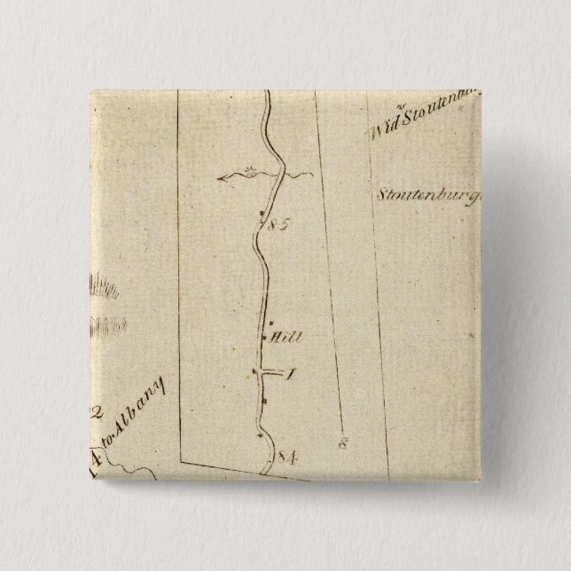 Chapa Cuadrada De Poughkeepsie a Albany 14 (Anverso)