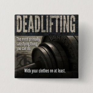 Chapa Cuadrada Deadlift - Gracioso Meme Gym - Novedad de entrenam