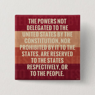 Chapa Cuadrada Décima Enmienda