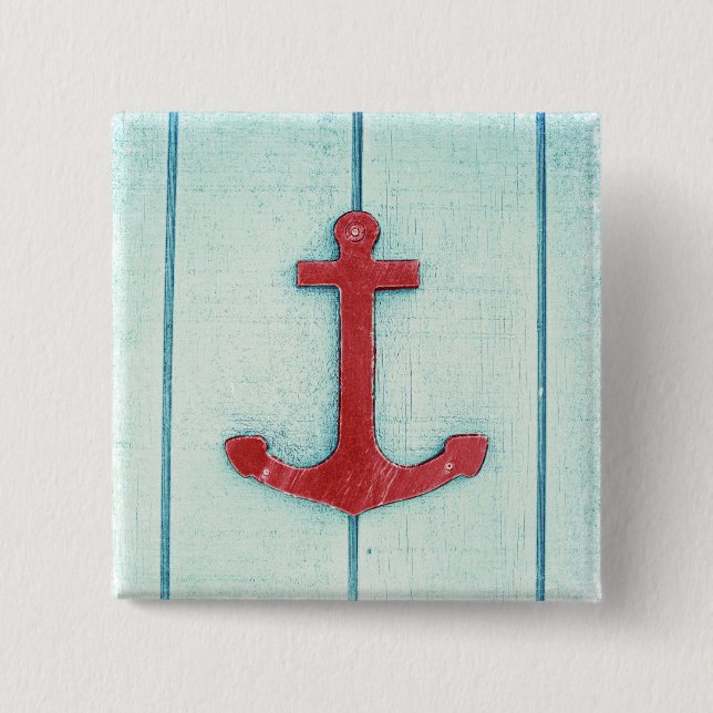 Chapa Cuadrada Decoración De Anchor (Anverso)