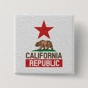 Chapa Cuadrada Decoración de la República de California Occidenta