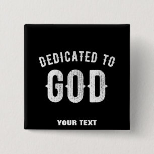 CHAPA CUADRADA DEDICADO A DIOS PERSONALIZABLE GUAY TEXTO BLANCO