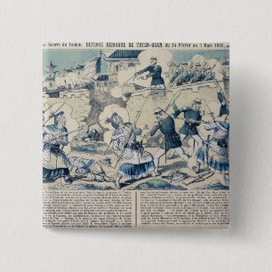 Chapa Cuadrada Defensa de Tuyen Quang, el 14 de febrero de 1885