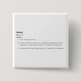 Chapa Cuadrada Definición biónica en negro