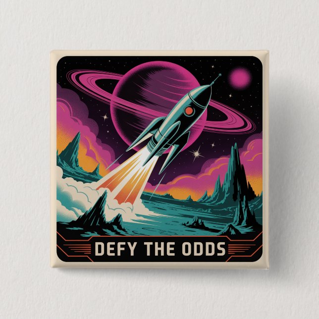 Chapa Cuadrada Defy The Odds (Anverso)