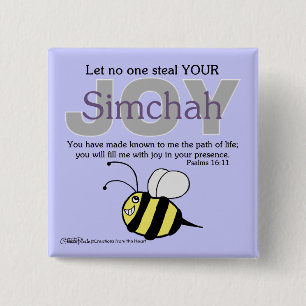 Chapa Cuadrada ¡Dejado nadie robe SU alegría/Simchah!  con la abe