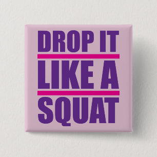 Chapa Cuadrada Déjalo Como Un Squat - Humor Gimnasio