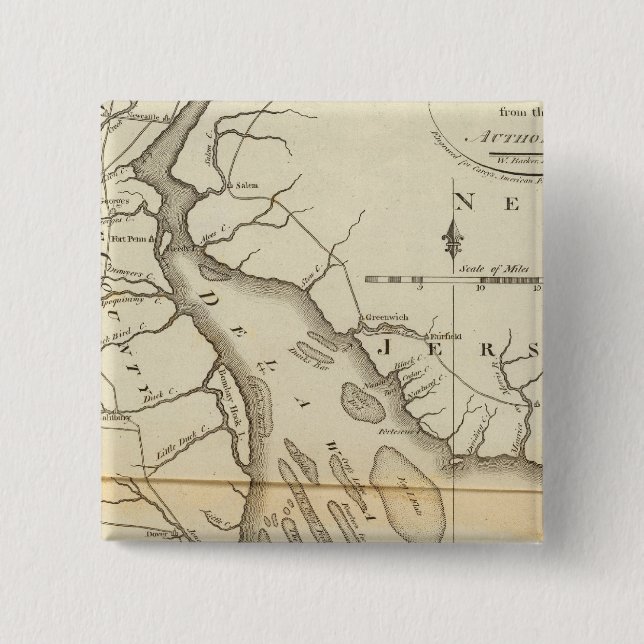 Chapa Cuadrada Delaware (Anverso)