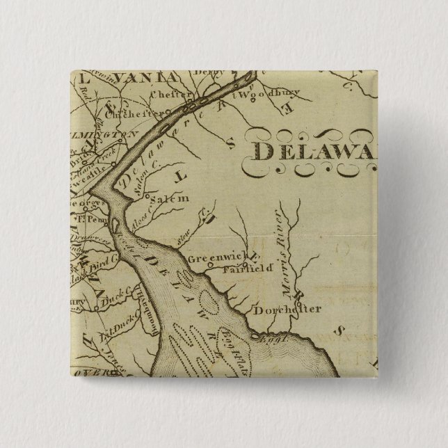 Chapa Cuadrada Delaware (Anverso)