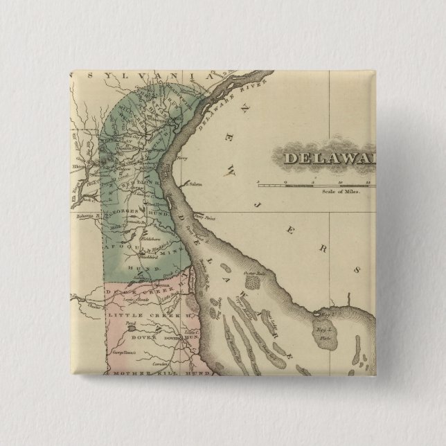 Chapa Cuadrada Delaware 2 (Anverso)