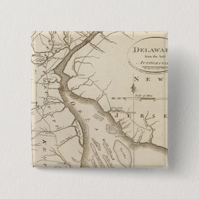 Chapa Cuadrada Delaware 5 (Anverso)