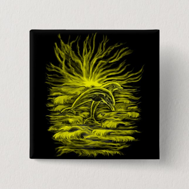 Chapa Cuadrada Delfinpaar (Anverso)