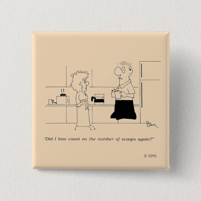 Chapa Cuadrada Demasiado café (Anverso)