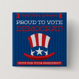 Chapa Cuadrada Demócrata