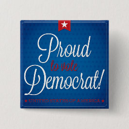 Chapa Cuadrada Demócrata