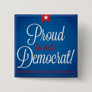 Chapa Cuadrada Demócrata