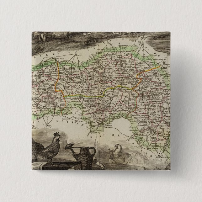 Chapa Cuadrada Departamento De L'Orne (Anverso)