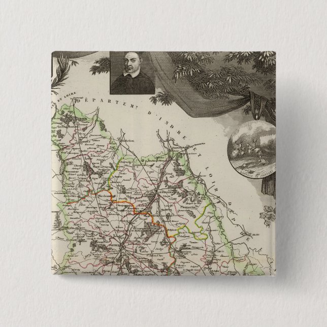 Chapa Cuadrada Departamento De Viena (Anverso)