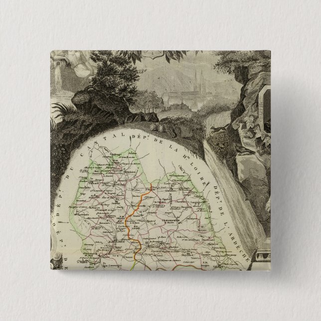 Chapa Cuadrada Dept. cualquier bucle (Anverso)