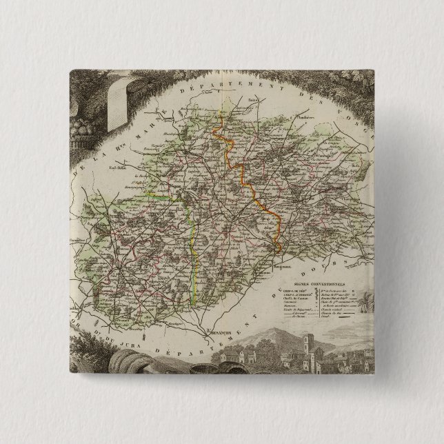 Chapa Cuadrada Dept de La Hte Saone (Anverso)