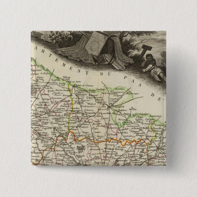 Chapa Cuadrada Dept Del Somme (Anverso)