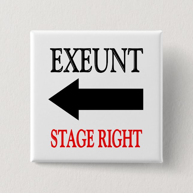 Chapa Cuadrada Derecha del escenario de Exeunt (Anverso)