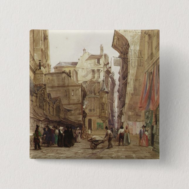 Chapa Cuadrada DES Pretes, St Germain L'Auxerrois, París de la (Anverso)