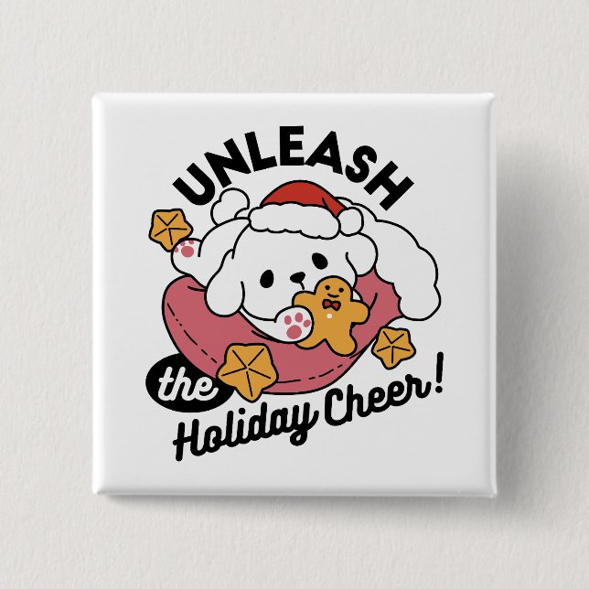 Chapa Cuadrada Desata el aplauso de las vacaciones - Navidades de (Anverso)