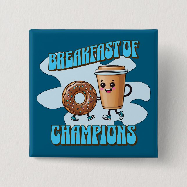 Chapa Cuadrada Desayuno de Campeones (Anverso)
