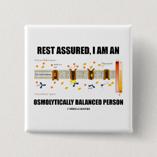 Chapa Cuadrada Descanso asegurado soy una persona equilibrada