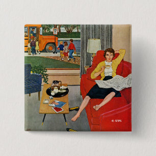 Chapa Cuadrada Descanso para tomar café de la mañana