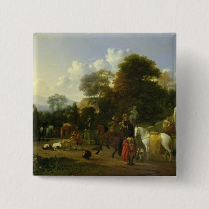Chapa Cuadrada Después de la caza, c.1644