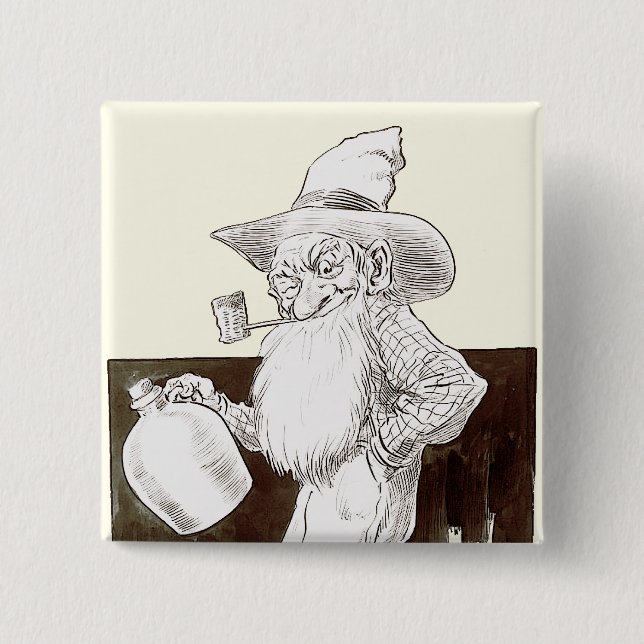 Chapa Cuadrada Destilador clandestino de J P Bernard (sepia) (Anverso)