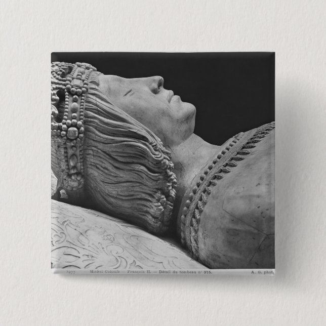 Chapa Cuadrada Detalle de Francisco II (Anverso)