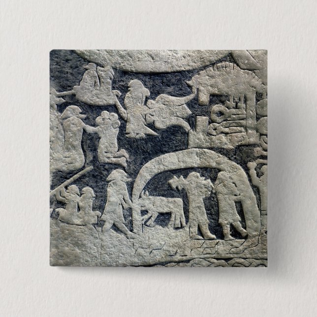 Chapa Cuadrada Detalle de la leyenda de Valhalla (Anverso)