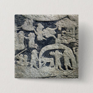 Chapa Cuadrada Detalle de la leyenda de Valhalla