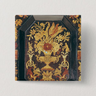 Chapa Cuadrada Detalle de la marquetería de una comida fría